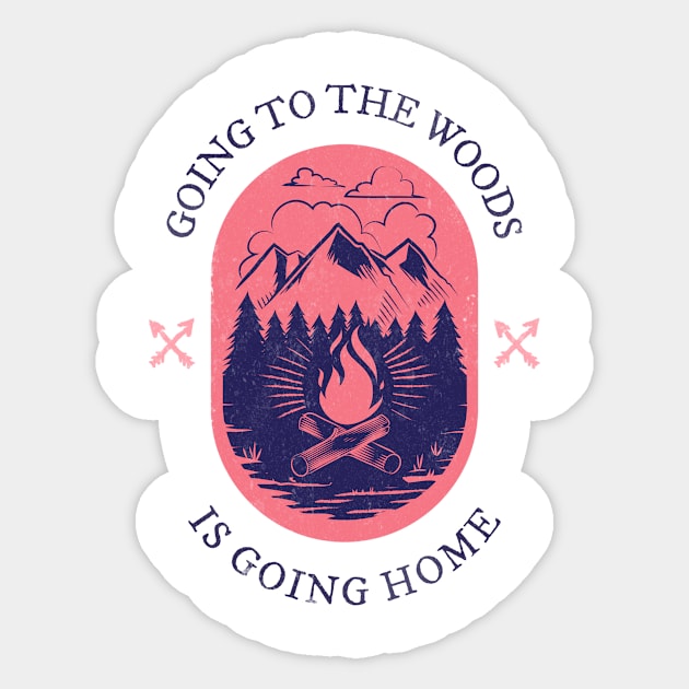 fire, fire wood, outdoor, wild, mountain, adventure, camping, camp, camp fire, sunset, sunrise, vintage, landscape, river, water, Sticker by Osmin-Laura